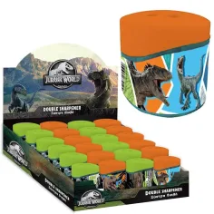 Jurassic World: Temperówka z dwoma otworami Velociraptor 1szt