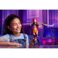 K-Pop Demon Hunter: Mira lalka modowa z bronią – Mattel zdjęcie 3