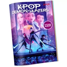 K-Pop łowcy demonów album kolekcjonerski z naklejkami - 2 x 5 sztuk naklejek zdjęcie 1
