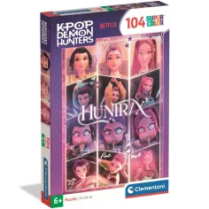 K-Pop łowcy demonów Huntrix SuperColor puzzle 104 szt. – Clementoni zdjęcie 1