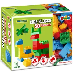 Kids Bloks zestaw klocków konstrukcyjnych, 50 elementów - Wader