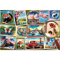 Kolekcja znaczków Easy Piece 300 elementów puzzli - Trefl zdjęcie 2
