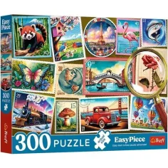 Kolekcja znaczków Easy Piece 300 elementów puzzli - Trefl