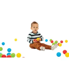 Kolorowa piłka w siatce 60szt - D-Toys zdjęcie 2