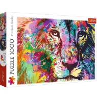 Kolorowy lew, puzzle 1000 elementów - Trefl