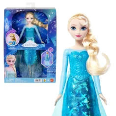 Kraina Lodu - Śpiewająca lalka Elsa z efektami świetlnymi - Mattel