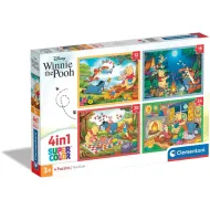 Kubuś Puchatek 4 w 1 puzzle - Clementoni