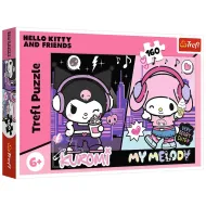 Kuromi i My Melody miejski rytm puzzle 160 elementów - Trefl