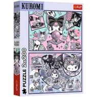 Kuromi magiczne przygody puzzle 2x200 elementów - Trefl