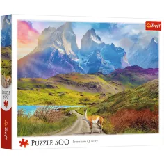 Lama w Patagonii 500 sztuk puzzli - Trefl