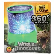 Lampa projekcyjna Glow N Fun z wzorem dinozaura