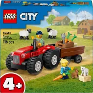 LEGO® City: Czerwony traktor, przyczepa i owce (60461)