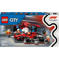 LEGO® City: F1®-owy pit stop i zespół z samochodem Ferrari (60443)