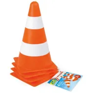 LENA: zestaw 4 sztuk drogowych pachołków o wysokości 22 cm