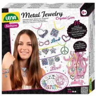 LENA: Zestaw do tworzenia biżuterii z metalowymi zawieszkami i kryształkami