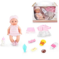 Lalka Little Darling z dźwiękiem i 8 akcesoriami 30cm