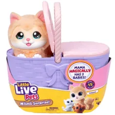 Little Live Pets: Kot w koszyku z kociętami