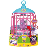 Little Live Pets: Polly interaktywny papuga w klatce ze światłem i dźwiękiem