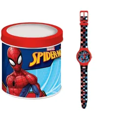 Luna: Analogowy zegarek Spider-Man w metalowej puszce zdjęcie 1