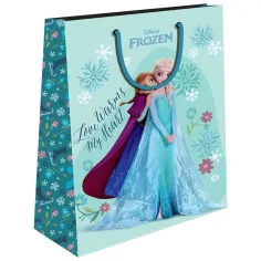 Luna: Disney Kraina Lodu torba prezentowa z wzorem Anny i Elzy 33x45x12cm