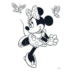 Luna: kolorowanka Minnie Mouse z naklejkami i 6 mazakami zdjęcie 4