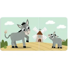 Luna: Moje pierwsze puzzle – Mamy zwierząt i ich maluchy 10x2 sztukowe dopasowujące puzzle edukacyjne zdjęcie 3
