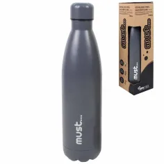 Luna: Czarny - Stalowy vacuum flask 750ml
