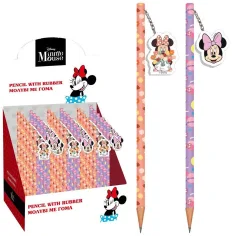 Luna: Ołówek grafitowy Minnie Mouse z gumką, w dwóch wersjach 1szt