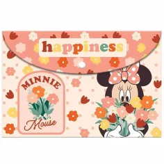 Luna: Minnie Mysz teczka z zatrzaskiem z tworzywa sztucznego w rozmiarze A/4