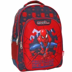 Luna: Plecak szkolny Spider-Man z trzema przegródkami 32x18x43cm