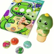 Luna: Zestaw 100 naklejek z dinozaurami z pieczątką dino