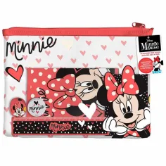 Luna: Zestaw przyborów biurowych Minnie Mysz w torbie PVC