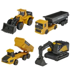 Majorette - Edycja Volvo zestaw 4 maszyn budowlanych - Simba Toys zdjęcie 2