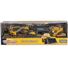 Majorette - Edycja Volvo zestaw 4 maszyn budowlanych - Simba Toys