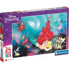 Mała syrenka 24-elementowa maxi supercolor puzzle - Clementoni