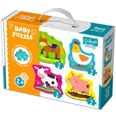 Zwierzęta na farmie zestaw puzzli dla niemowląt - Trefl zdjęcie 1