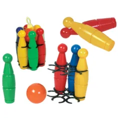 Mały zestaw do kręgli 6 szt. - D-Toys