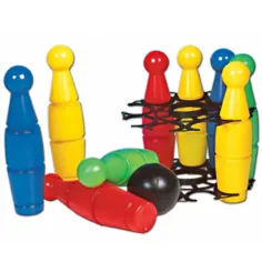 Mały zestaw do kręgli 9 sztuk - D-Toys