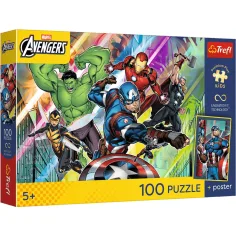 Marvel Avengers Siła i moc 100-elementowa układanka - Trefl