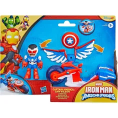 Marvel Iron Man i jego wspaniali przyjaciele - Kapitan Ameryka i pojazd Super Bike - Hasbro