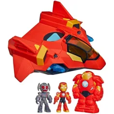Marvel Iron Man i wspaniali przyjaciele - Zestaw zabawek z wielkim zbrojeniem Iron Jet - Hasbro zdjęcie 2
