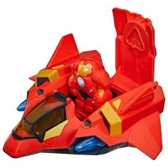 Marvel Iron Man i wspaniali przyjaciele - Zestaw zabawek z wielkim zbrojeniem Iron Jet - Hasbro zdjęcie 3