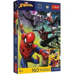 Marvel Spider-Man 160 elementów UFT puzzle z plakatem - Trefl zdjęcie 1