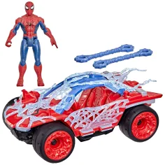 Marvel Spider-Man ActionVerse: figurka Spider-Mana z samochodem i rozciągliwymi pociskami sieciowymi - Hasbro zdjęcie 2