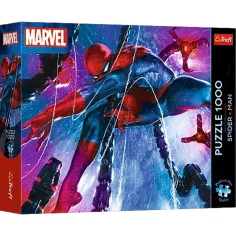 Marvel Spider-Man Sieć przygód 1000 elementów premium puzzle - Trefl zdjęcie 1