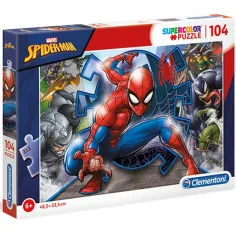Marvel Spider-Man Supercolor 104-elementowa układanka - Clementoni