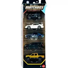 Matchbox A Film: Pościg za Złoczyńcą zestaw 5 małych samochodów - Mattel
