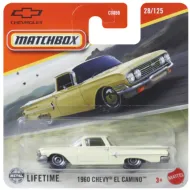 Matchbox: 1960 Chevy El Camino beżowy samochodzik 1/64 – Mattel