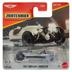 Matchbox: 2021 Morgan 3 Wheeler srebrny samochodzik 1/64 - Mattel