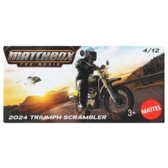 Matchbox A Film: 2024 Triumph Scrambler w kartonowym pudełku motocykl 1/64 – Mattel